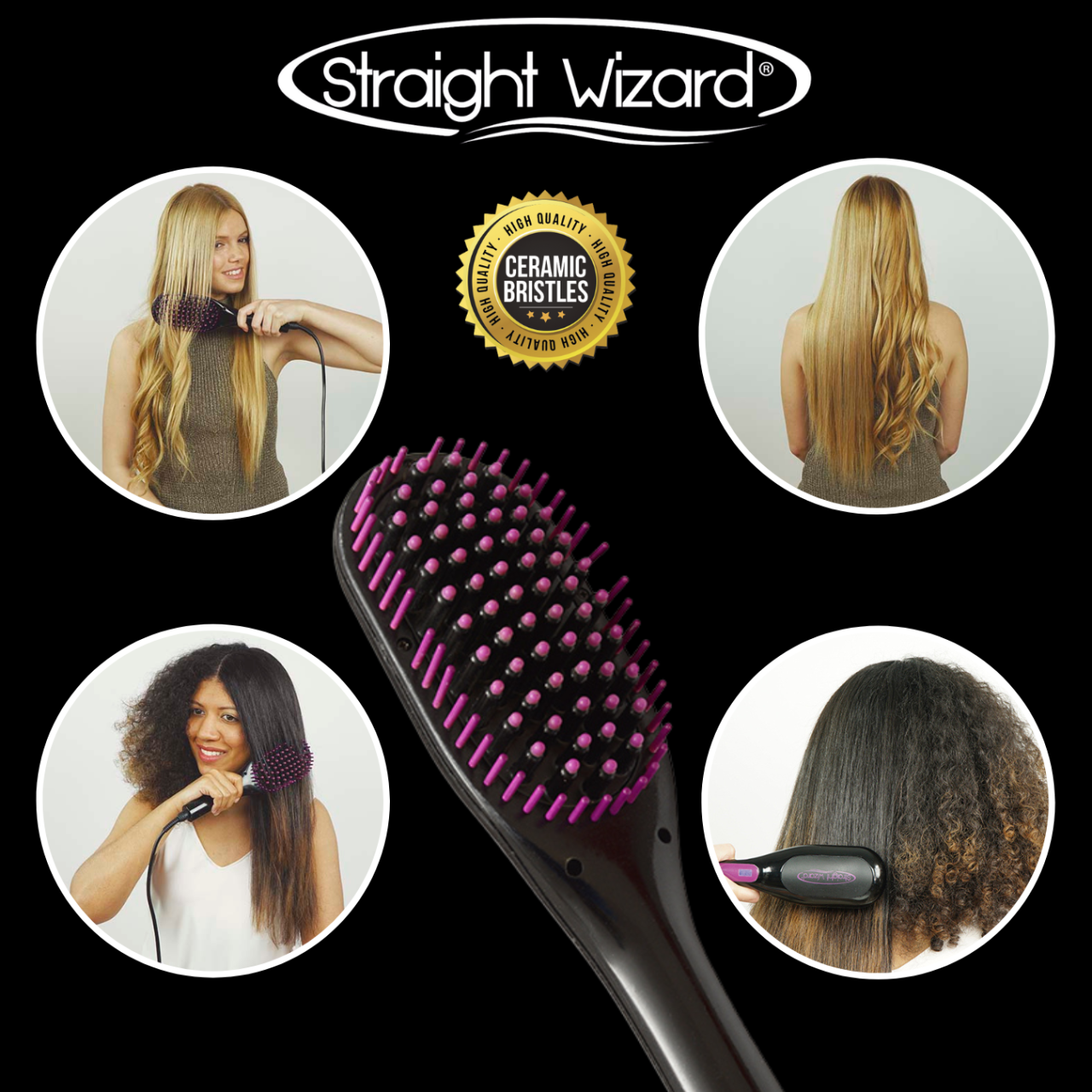 PERFESHOP - Cepillo Alisador Cerámico ™