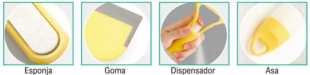 PERFESHOP - Limpiacristales con dispensador 3 en 1 ™