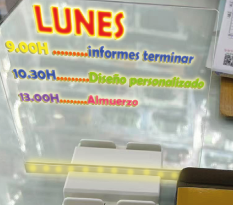 PERFESHO - Pizarra con luz LED 20x30 ™